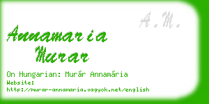 annamaria murar business card